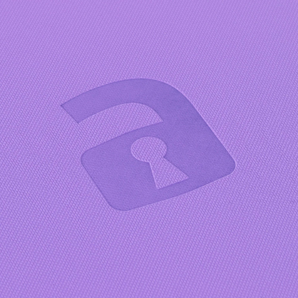 Just Purple Vaultx 9-Pocket Zip Binder Embossed Logo