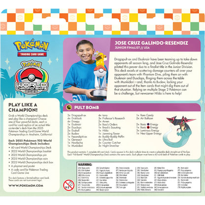 Pokémon TCG Pult Bomb 2025 WC Deck Contents