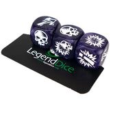 Blocking Dice Set Purple With Wh...