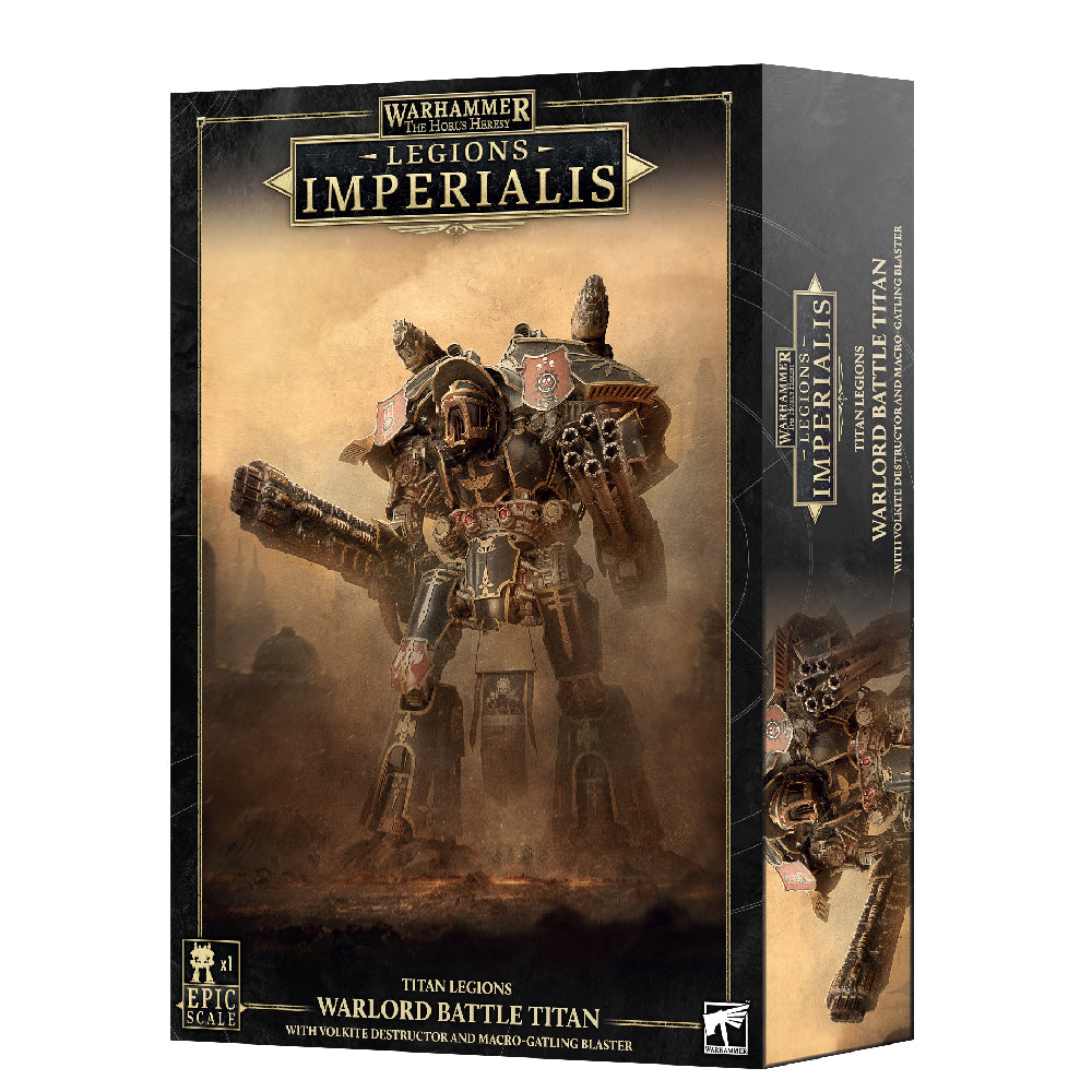 Warlord Battle Titan Volkite Destructor & Macro-Gattling Blaster Box Render