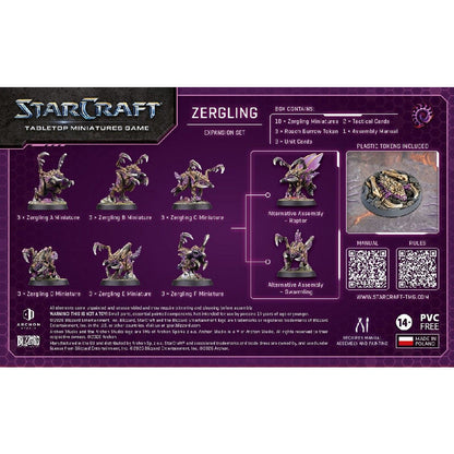 Starcraft Zerg Zergling Expansion Set Box Back