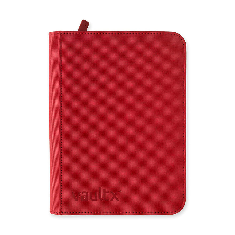 Fire Red Vaultx 4-Pocket Zip Binder