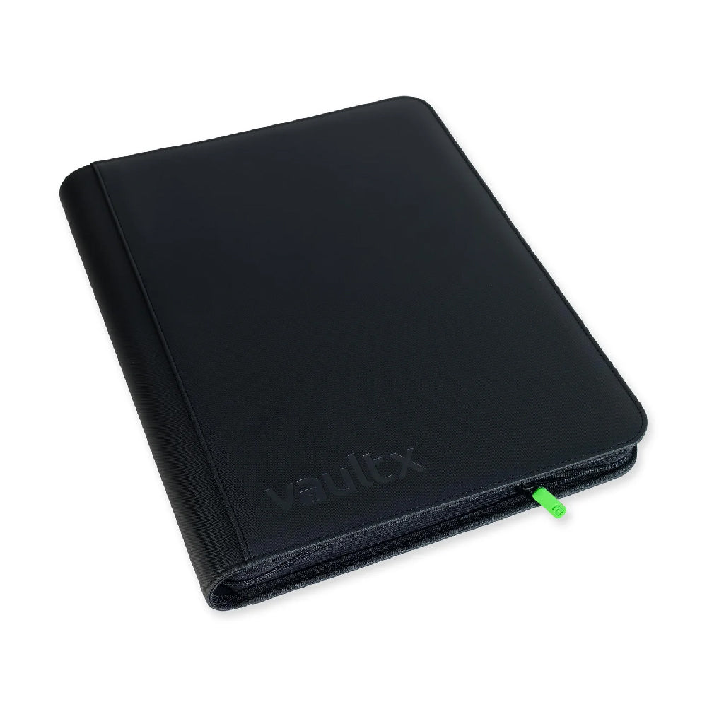 Signature Black Vaultx 16-Pocket XXL Zip Binder Laid Flat