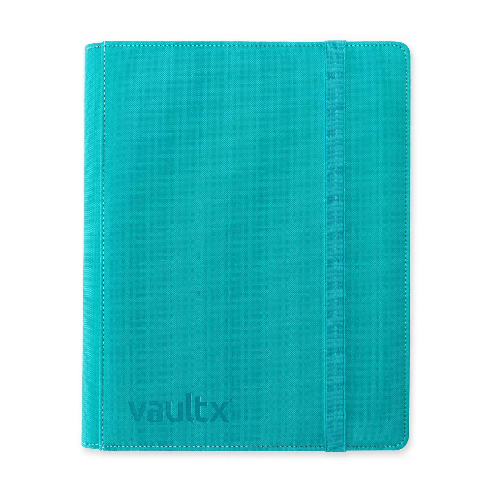 Ocean Blue Vaultx 9-Pocket Strap Binder Front View
