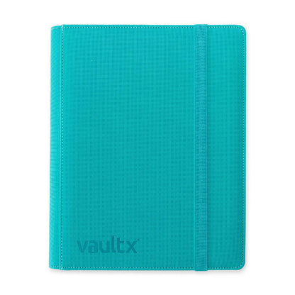 Ocean Blue Vaultx 9-Pocket Strap Binder Front View