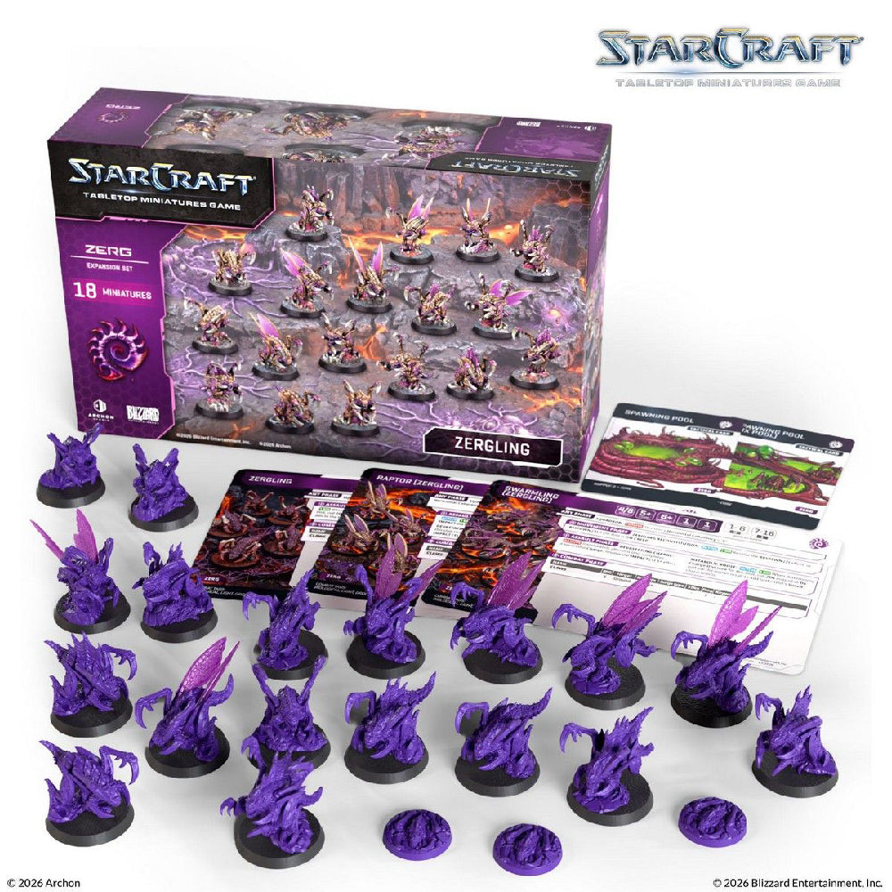 Starcraft Zerg Zergling Expansion Set Open Box