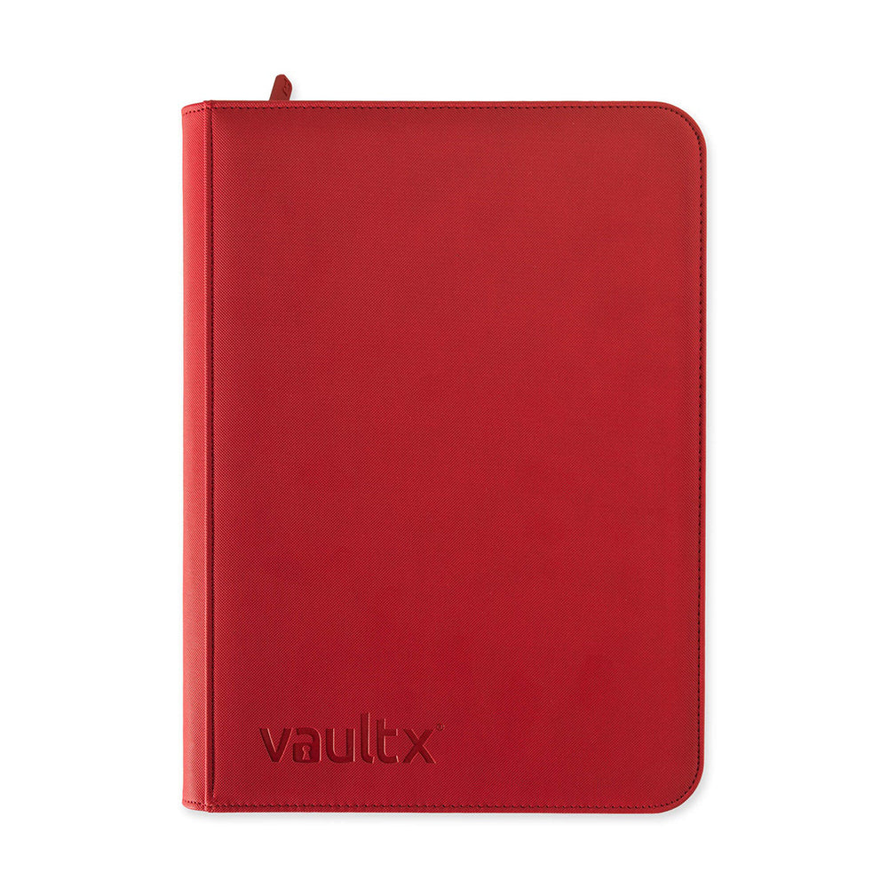 Fire Red Vaultx 9-Pocket Zip Binder