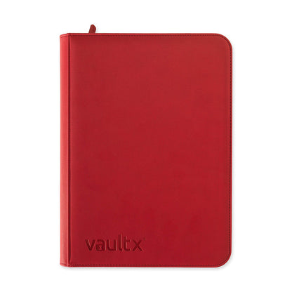 Fire Red Vaultx 9-Pocket Zip Binder