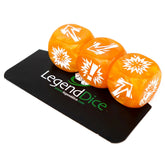 Blocking Dice Set Orange With Wh...