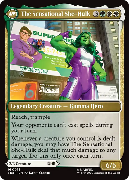 The Sensational She-Hulk #018 Card Back