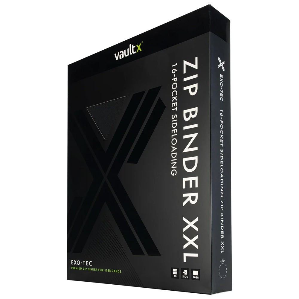 Signature Black Vaultx 16-Pocket XXL Zip Binder Box