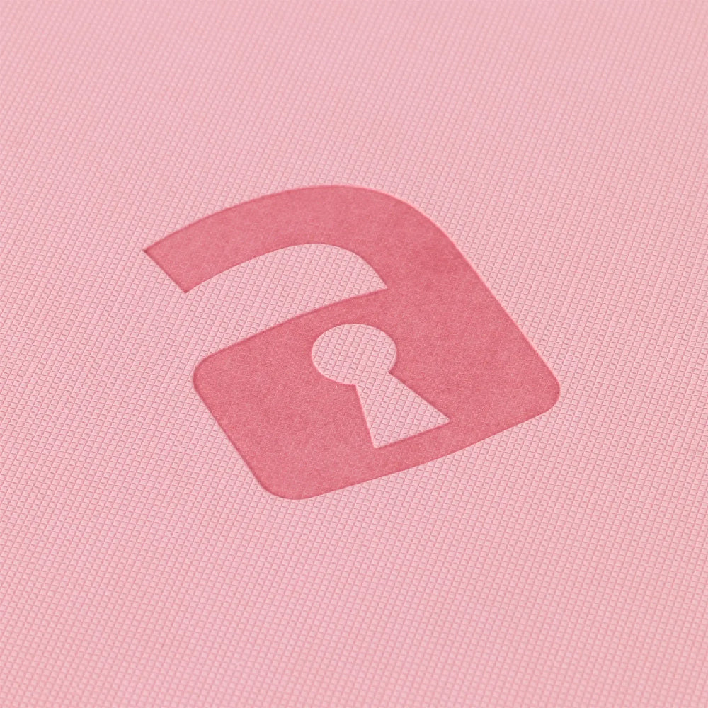Just Pink Vaultx 9-Pocket Zip Binder Embossed Logo