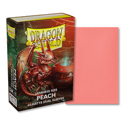 Dragon Shield Peach Dual Matt Japanese Size Sleeves x60