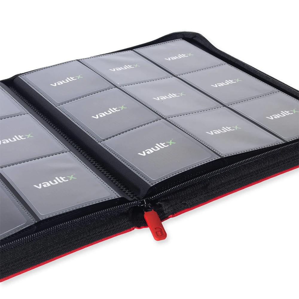 Fire Red Vaultx 9-Pocket Zip Binder