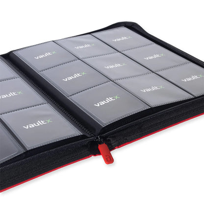 Fire Red Vaultx 9-Pocket Zip Binder