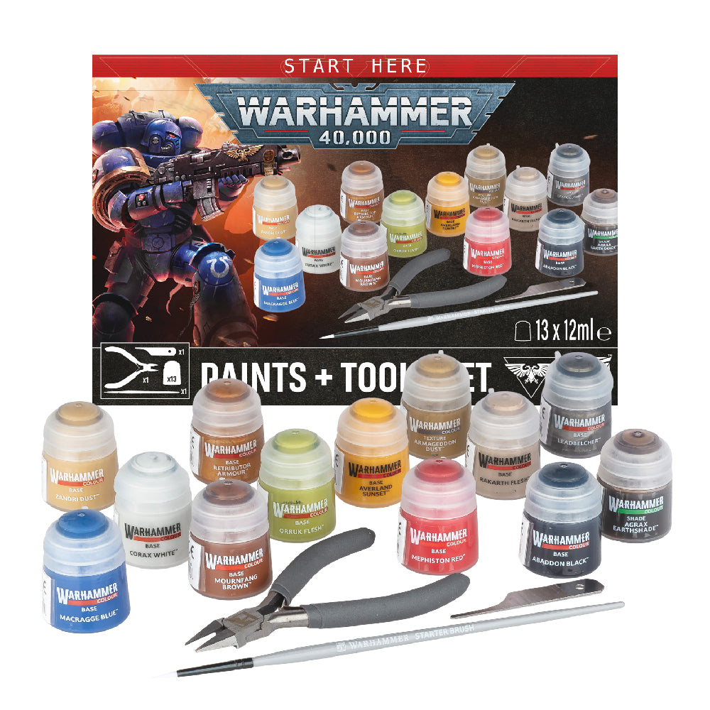 Warhammer 40k Paints & Tools Open Set