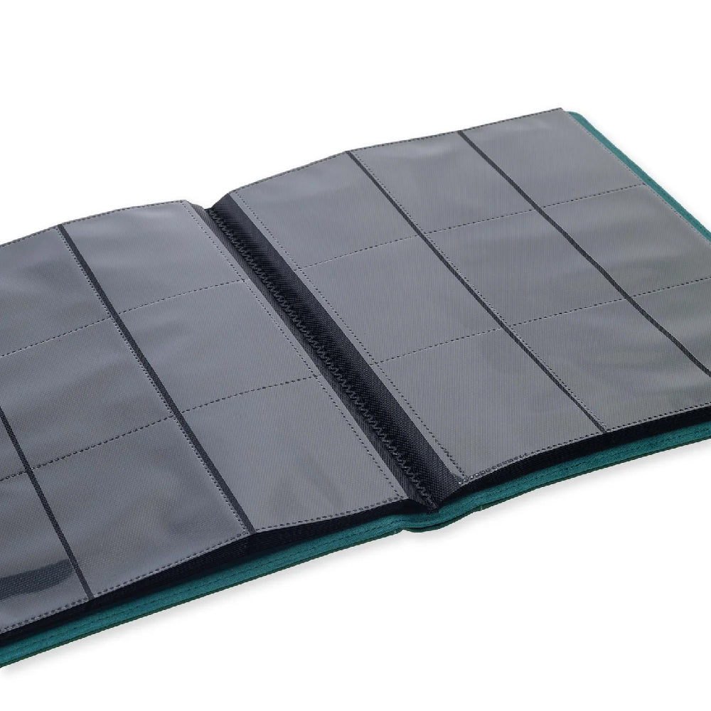 Forest Green Vaultx 9-Pocket Strap Binder Inside