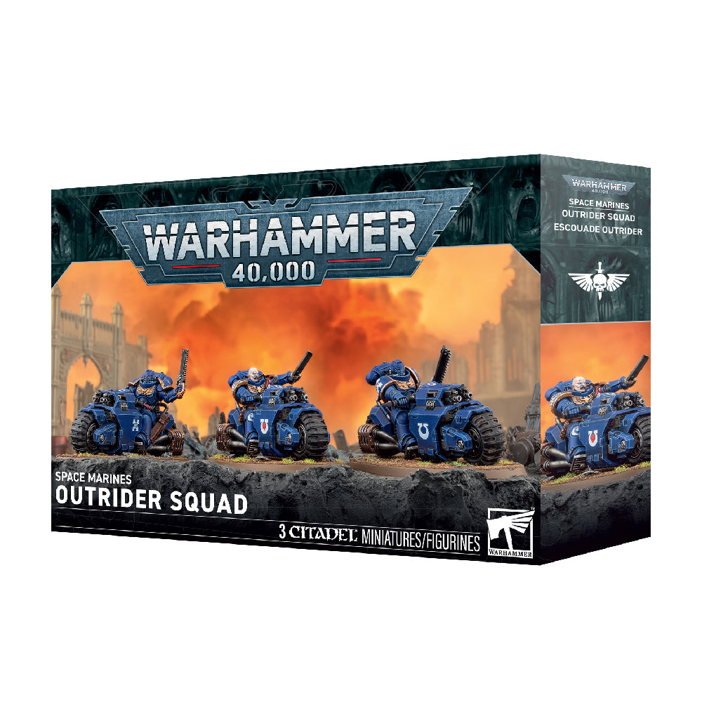 Space Marines Outrider Squad Box Render