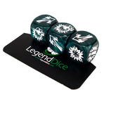 Blocking Dice Set Green With Whi...