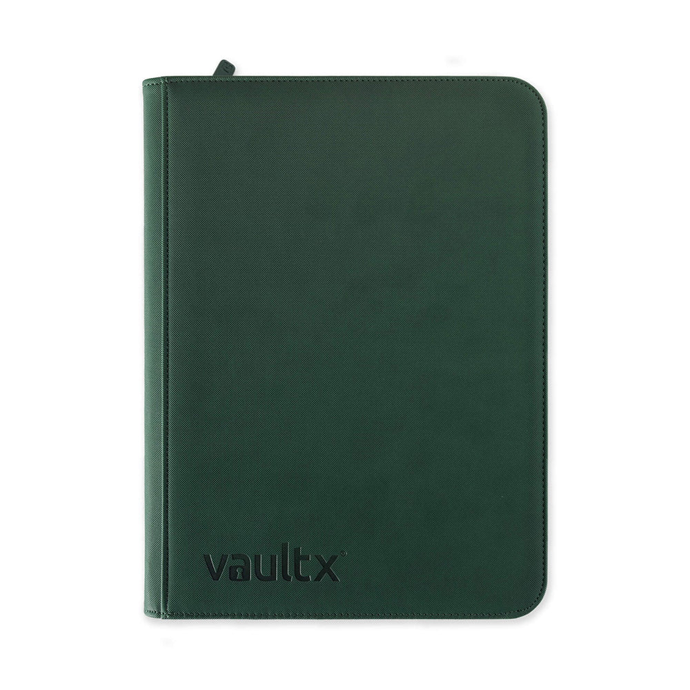 Forest Green Vaultx 9-Pocket Zip Binder