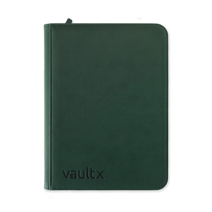 Forest Green Vaultx 9-Pocket Zip Binder