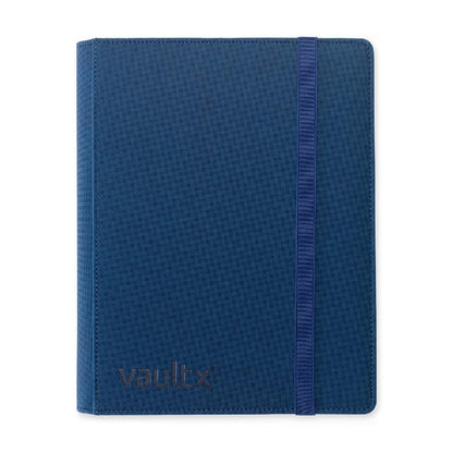 Royal Blue Vaultx 9-Pocket Strap Binder Front View