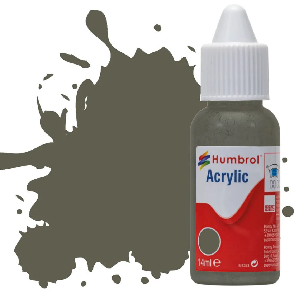 Humbrol RLM 70 Schwartzgrun Matt Acrylic Hobby Paint 14ml Dropper Bottle