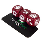 Blocking Dice Set Burgundy With ...