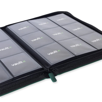 Forest Green Vaultx 9-Pocket Zip Binder