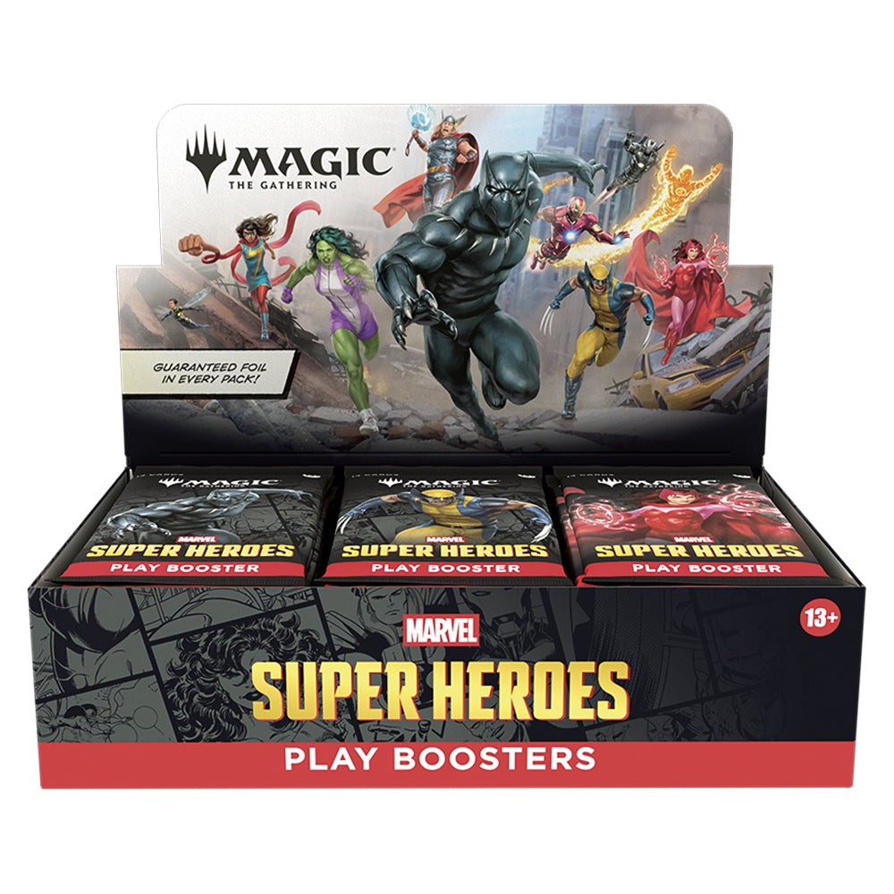 MTG Marvel Super Heroes Play Booster Display