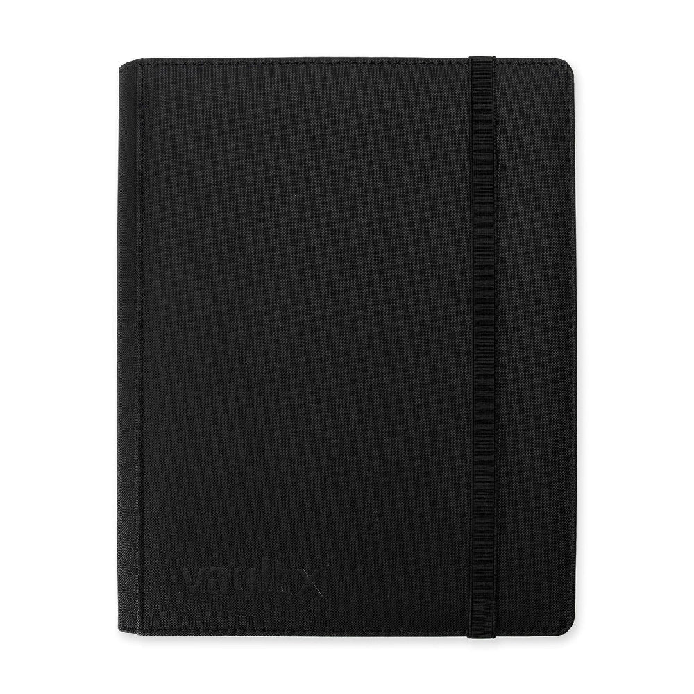 Signature Black Vaultx 9-Pocket Strap Binder Front View