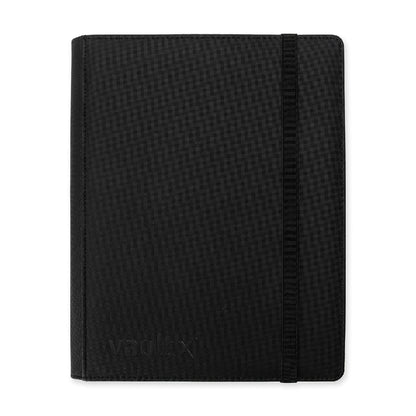 Signature Black Vaultx 9-Pocket Strap Binder Front View