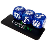 Blocking Dice Set Blue With Whit...