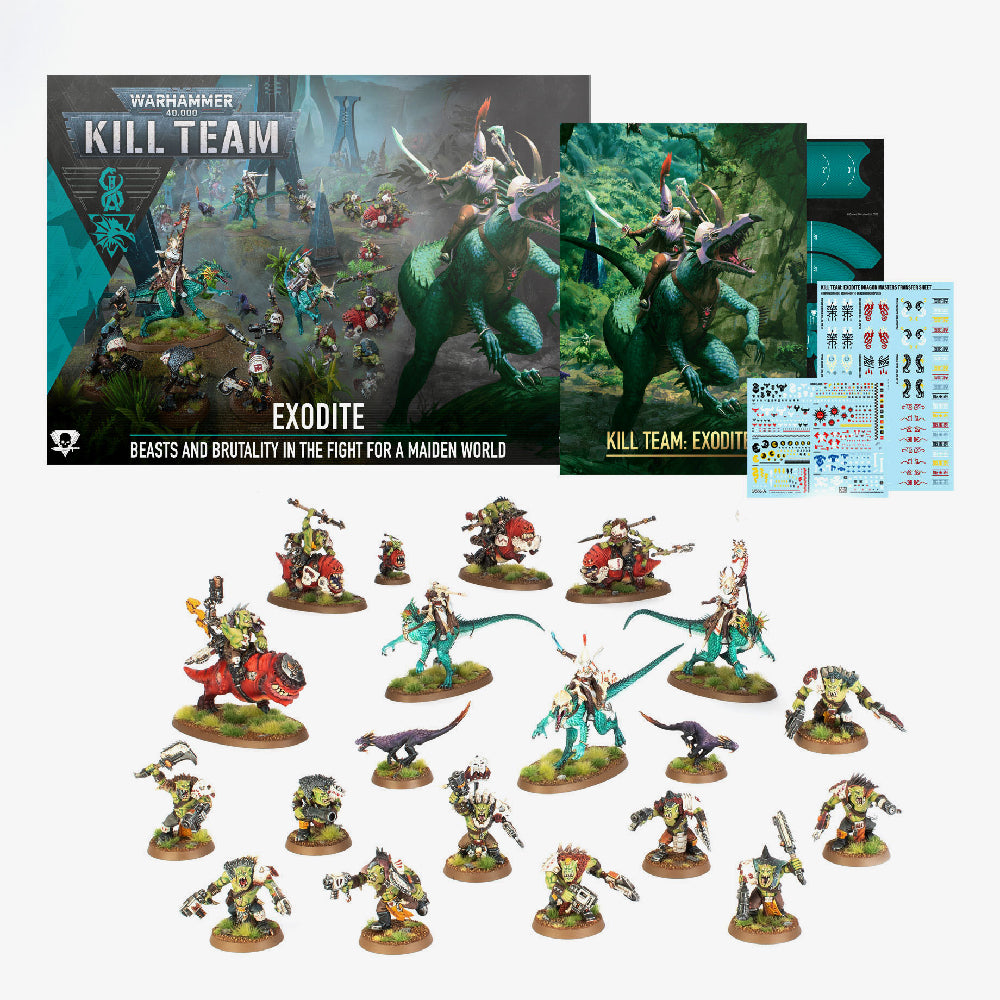 Kill Team Exodite Exploded Box With Painted Examples