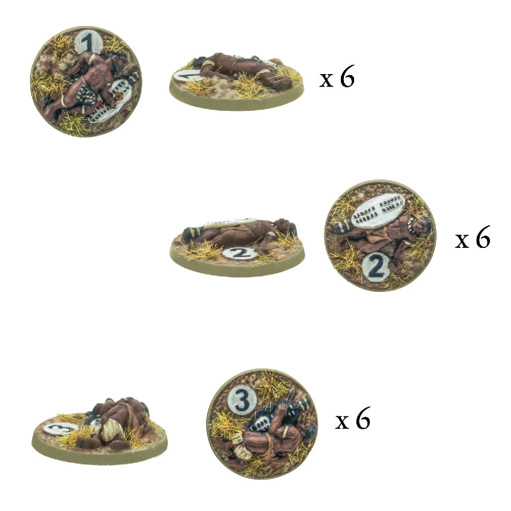 Zulu Impi Casualty Markers Epic Battles Zulu