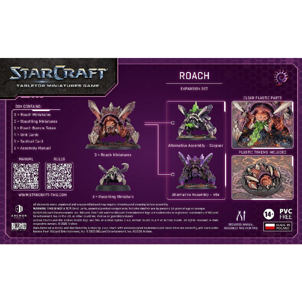 Starcraft Zerg Roach Expansion Set Box Back