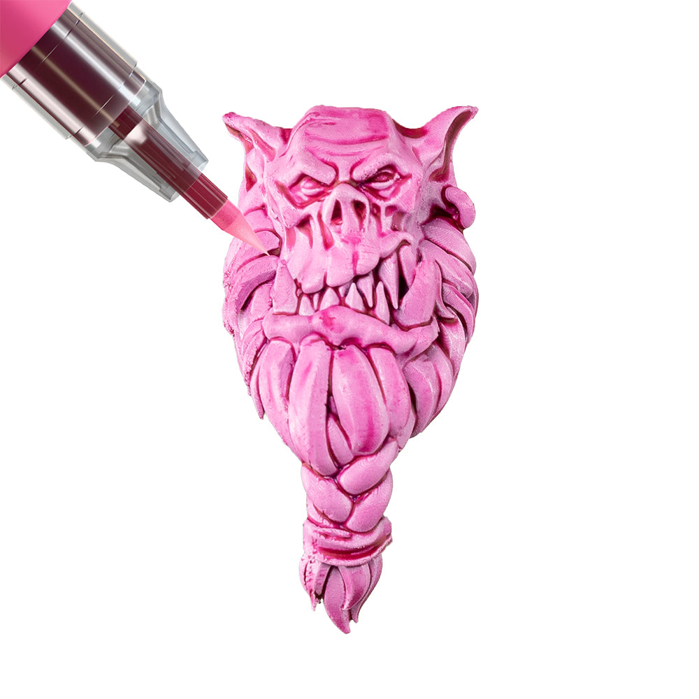 Familiar Pink Colour Example Orc Head