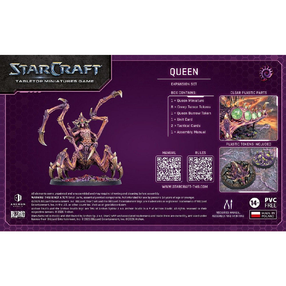Starcraft Zerg Queen Expansion Set Box Back