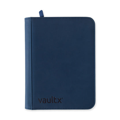 Royal Blue Vaultx 4-Pocket Zip Binder