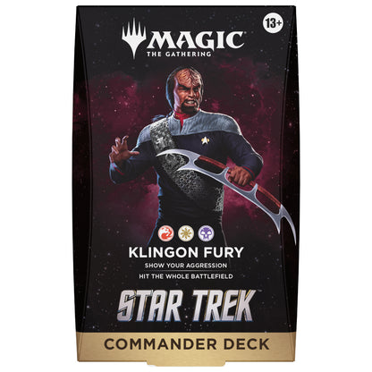 Sealed Magic! the Gathering x Star Trek Klingon Fury EDH Deck