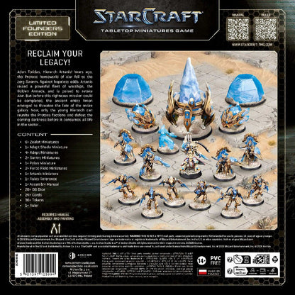 Starcraft Protoss Starter Set Founders Edition Box Back
