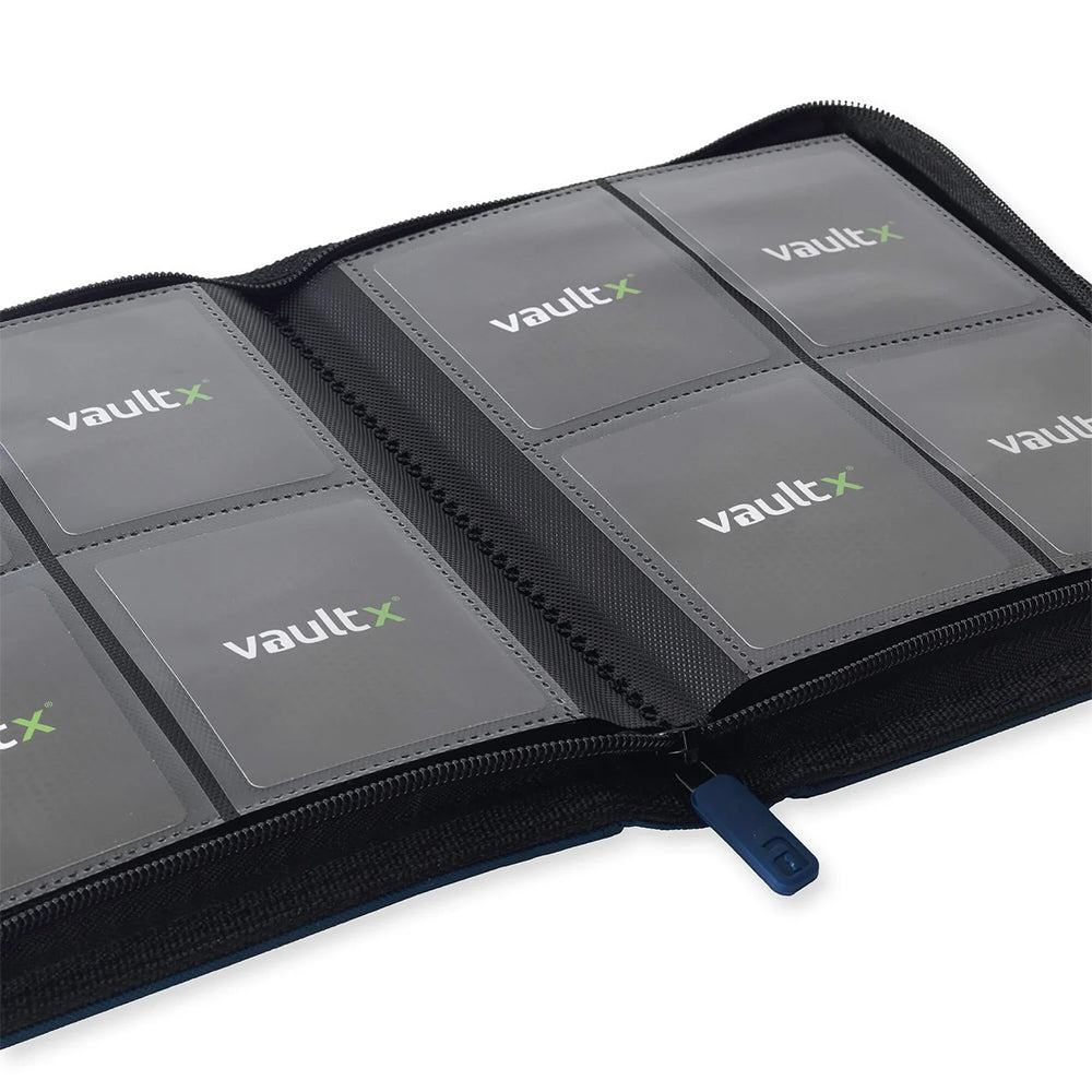 Royal Blue Vaultx 4-Pocket Zip Binder