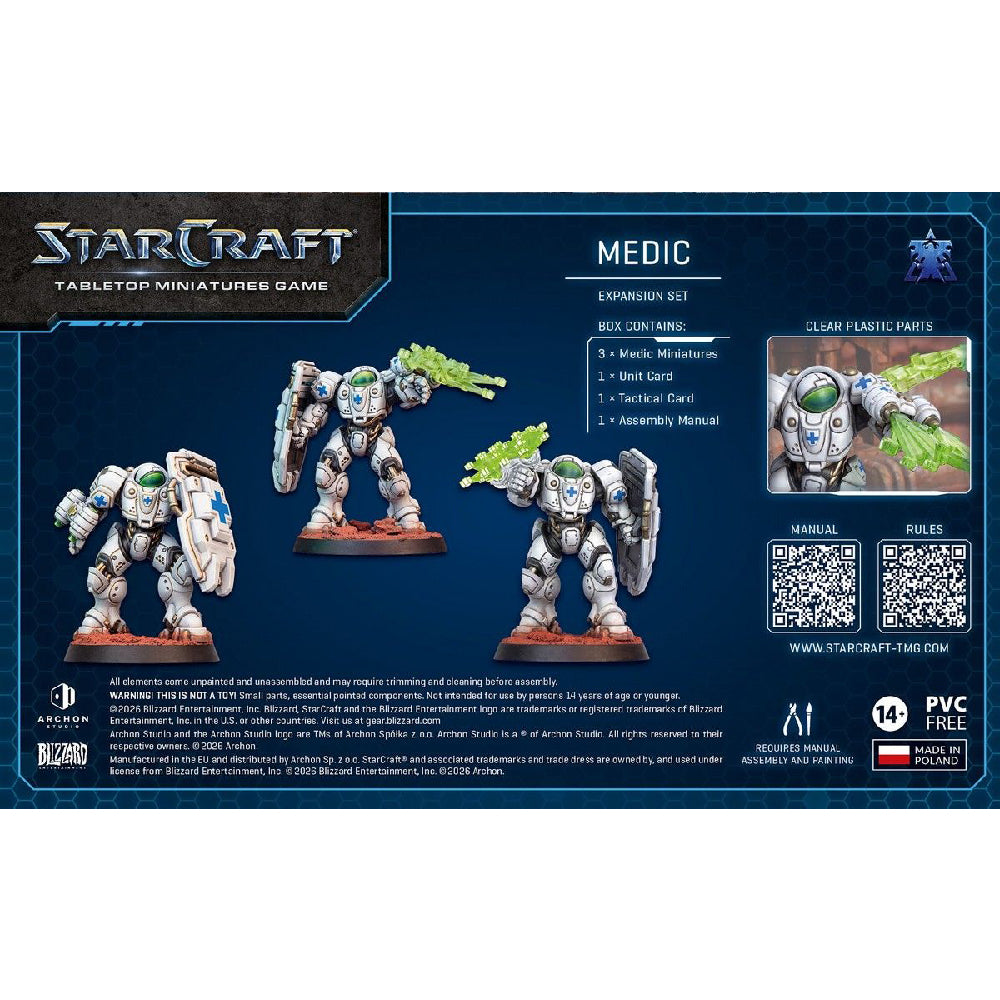 Starcraft Terran Medic Expansion Set Box Back