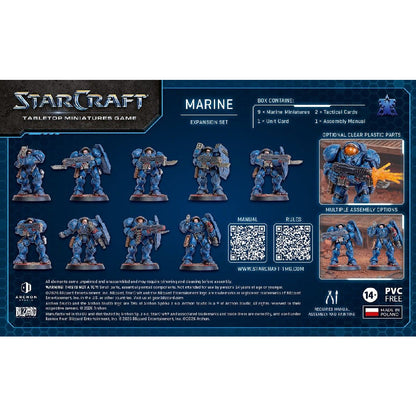 Starcraft Terran Marine Expansion Set Box Back