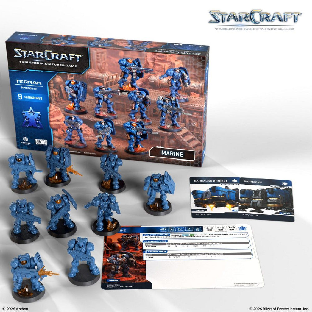 Starcraft Terran Marine Expansion Set Open Box