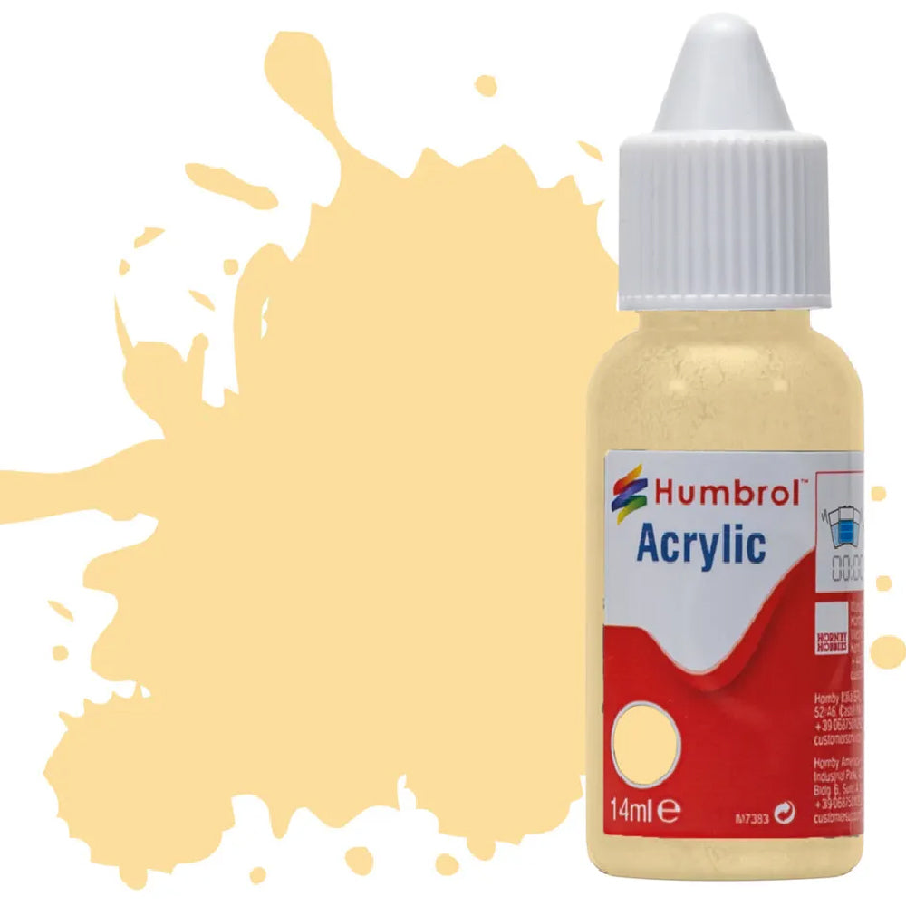 Humbrol Radome Tan Matt Acrylic Hobby Paint 14ml Dropper Bottle