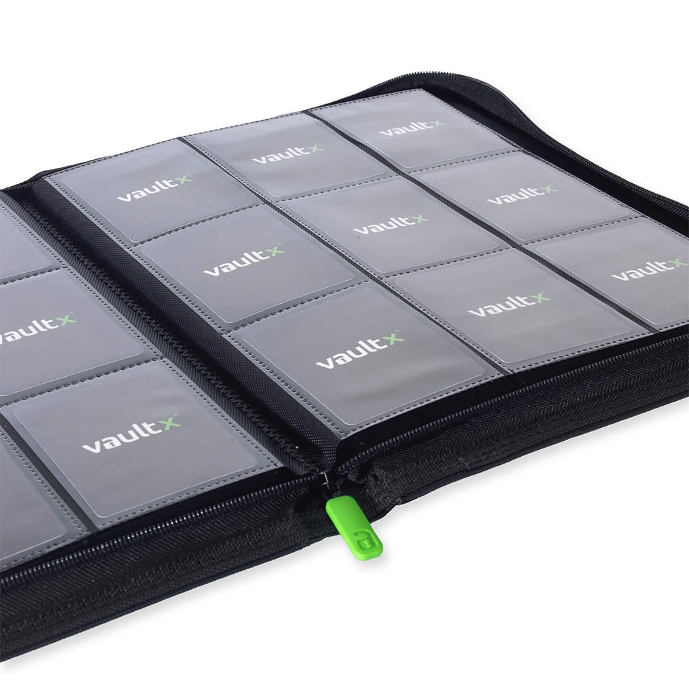 Signature Black Vaultx 9-Pocket Zip Binder