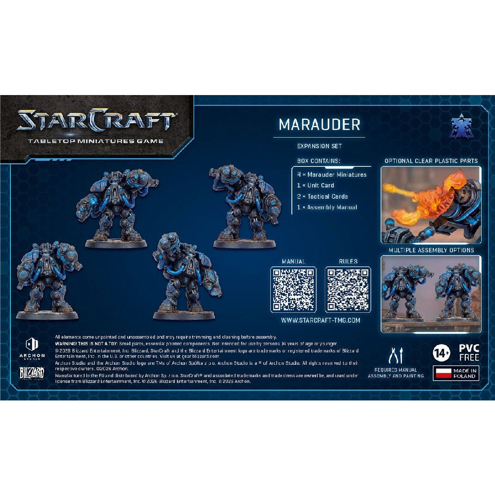 Starcraft Terran Marauder Expansion Set Box Back