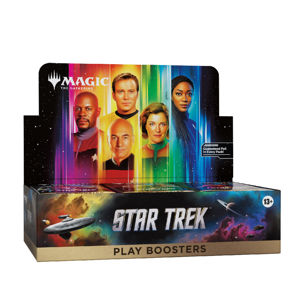 Magic ! the Gathering Star Trek Play Booster Display Angled Right
