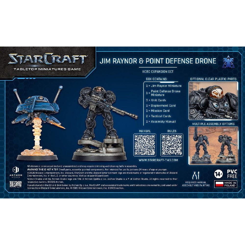 Starcraft Terran Raynor's Raiders Hero Expansion Box Back